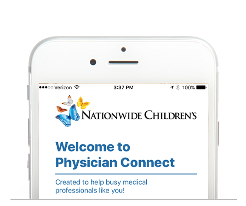 Nationwide Children's Hospital Physician Connect Mobile Application