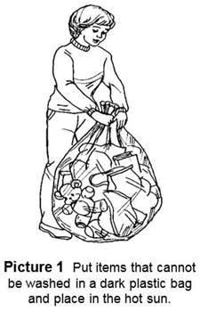 Place Dark Plastic Bag in the Sun