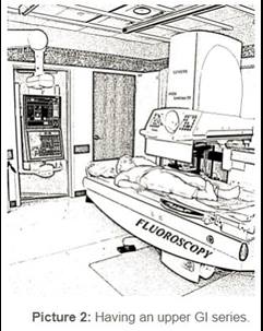 child having an upper GI series