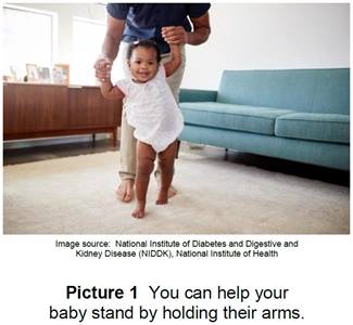 At one year, babies can drink milk and juice