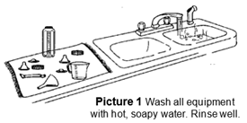 Wash the Equipment 