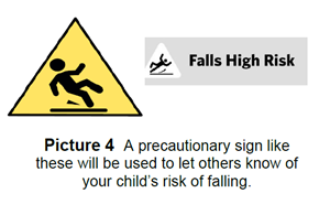 Falls risk signage