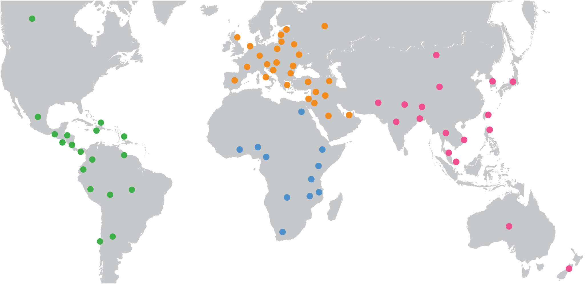 International Scholars Program Map
