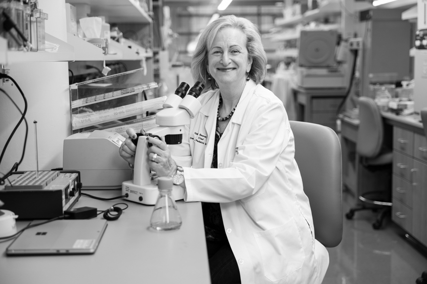  Gail Besner, MD, in her lab at Nationwide Children's Hospital