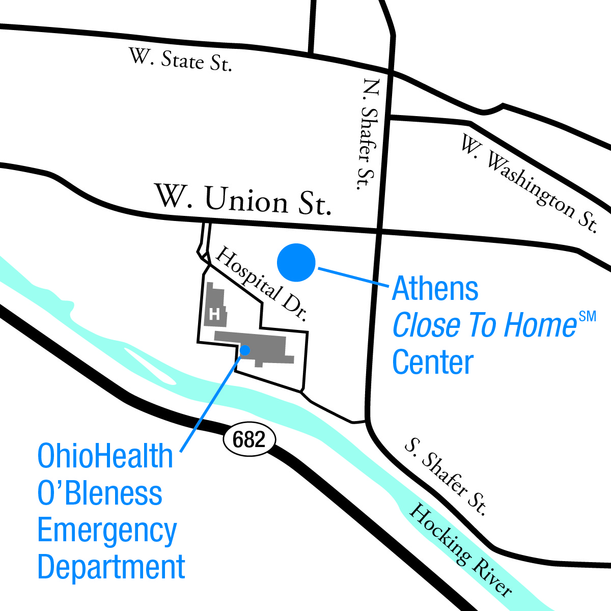 Athens Locations Map
