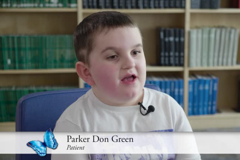 8-year-old Parker Don Green sits and talks about his experience with proton therapy at Nationwide Children's Hospital.