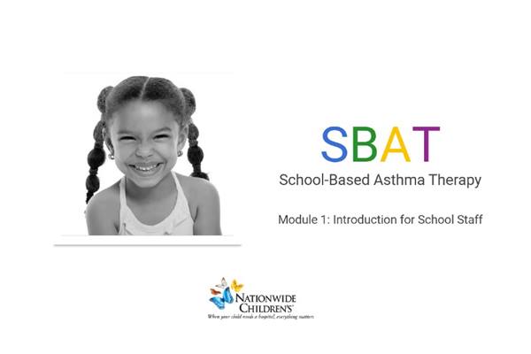 Screenshot of the first slide of an SBAT training module