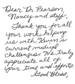 Dr Pearson Letter