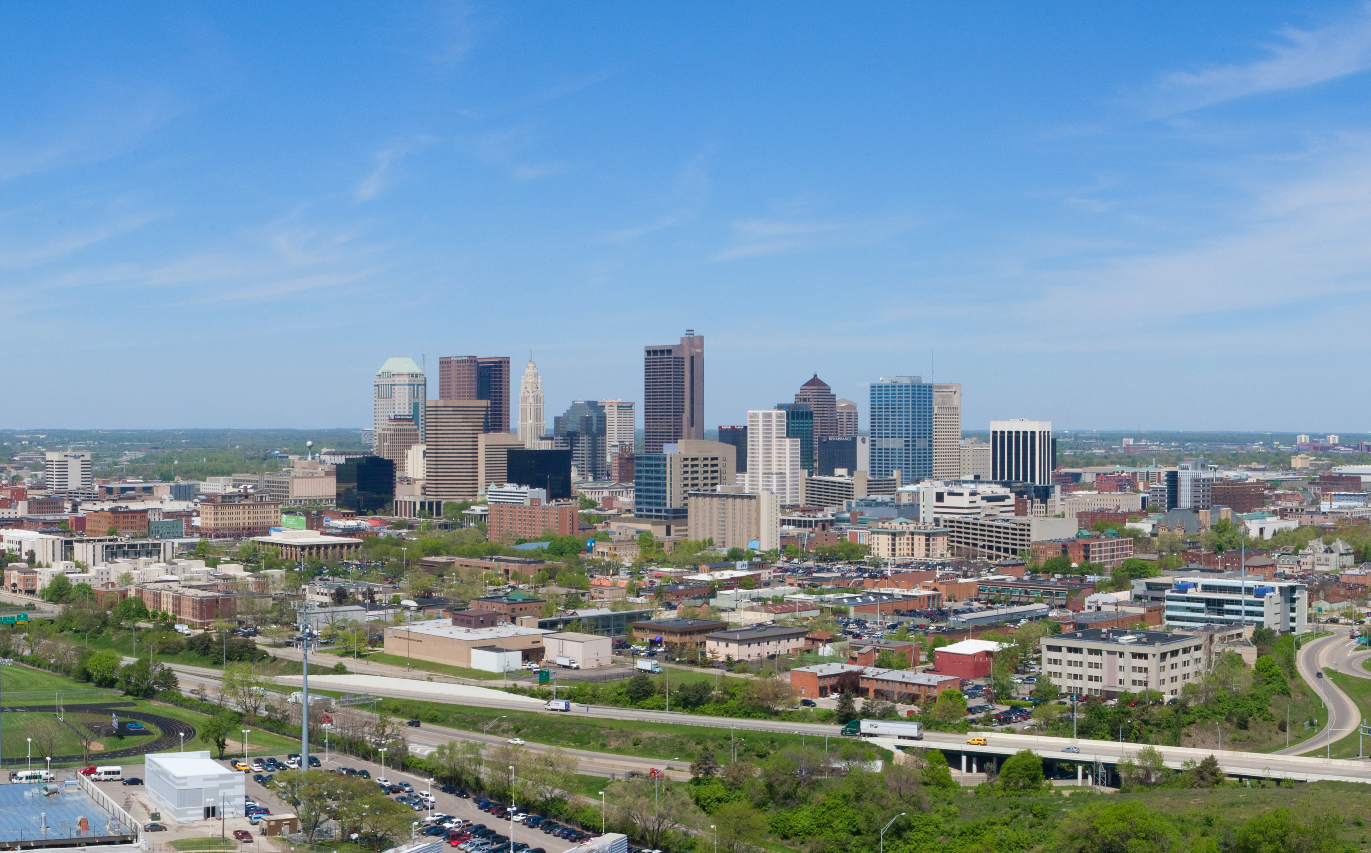 Columbus City Skyline from Nationwide Children's Hospital